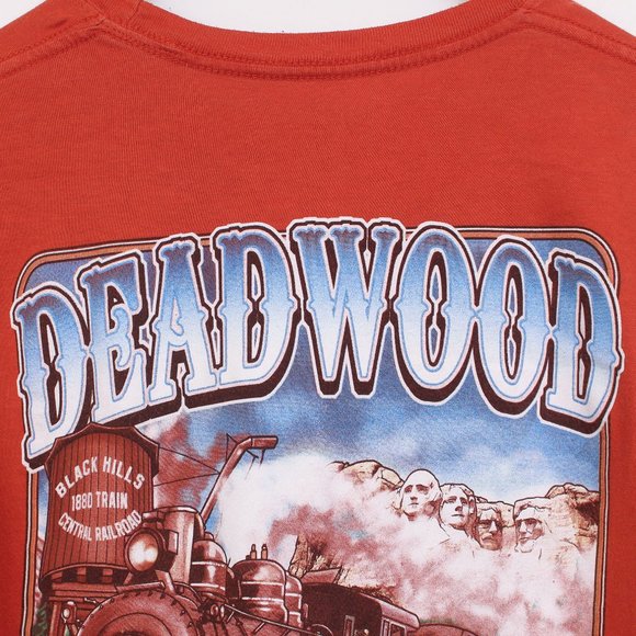 South Dakota Shirt Adult Medium Orange Deadwood - Picture 8 of 8